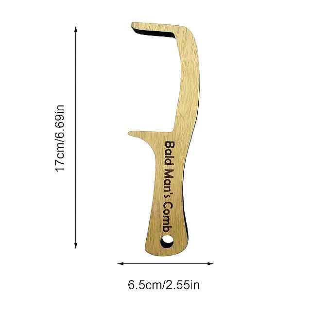 Гребінець дерев'яний Голий стиль - подарунок із гумором. - 2 фото товару