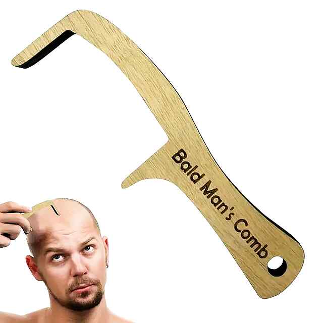 Гребінець для лисих – подарунок з гумором! Дерев'яний декор у ванну.