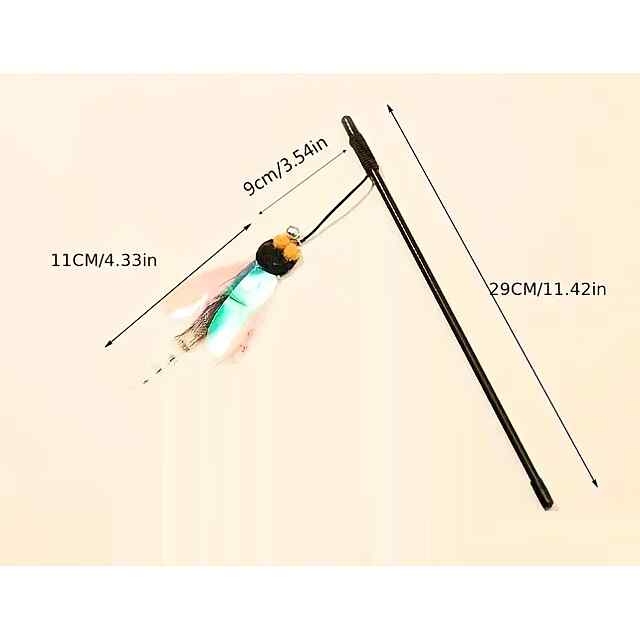 Безпечна іграшка для котів з тканини та ПВХ, що розвиває мисливські інстинкти