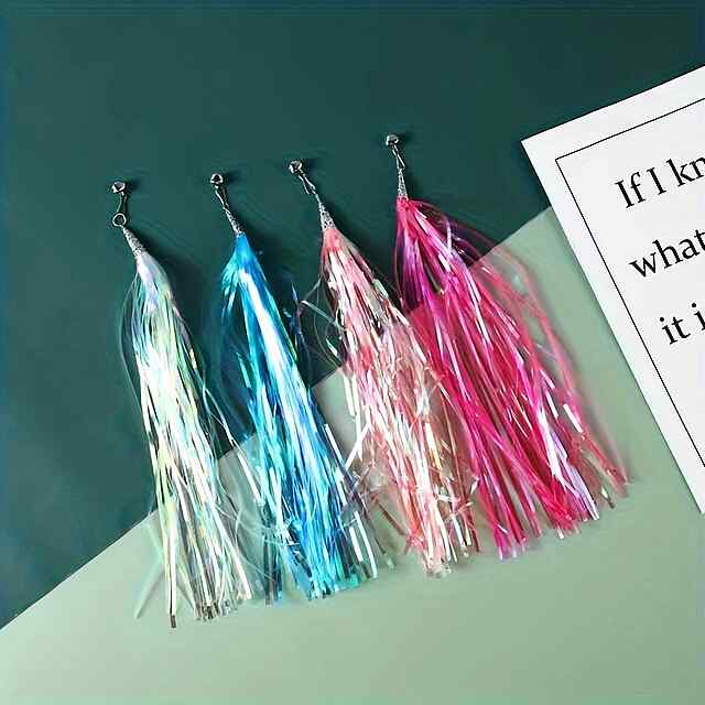 Іграшка для котів з пір'ям на жердині   4 випадкові насадки! Всмоктувальна присоска - 2 фото товару