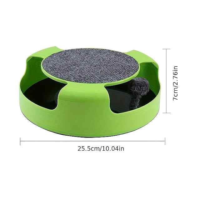 Іграшка-головоломка для кішки з обертовою мишкою, когтеточка 25 см - 1 фото товару