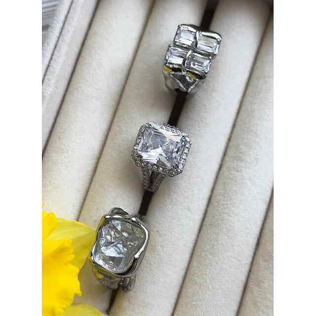 Каблучка айсберг, жіноча, розмір 6, знижка INSTAGRAM 20% - 2 фото товару