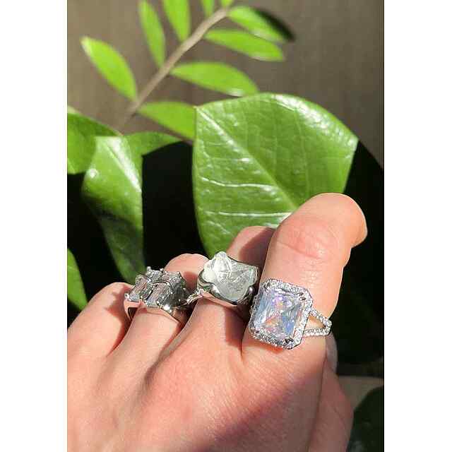 Каблучка айсберг, жіноча, розмір 6, знижка INSTAGRAM 20% - 3 фото товару