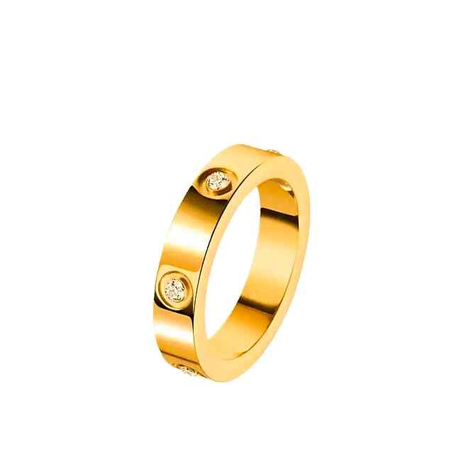 Каблучка улюбленого дизайну, золота/срібляста/рожеве золото, розміри 7/8 - 2 фото товару