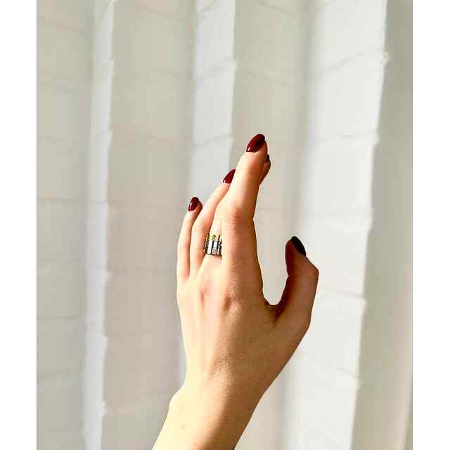 Каблучка жіноча Burgundy - Золото, Срібло, Рожеве золото 7/8. PROM20 знижка! Стиль та краса! Україна. - 2 фото товару