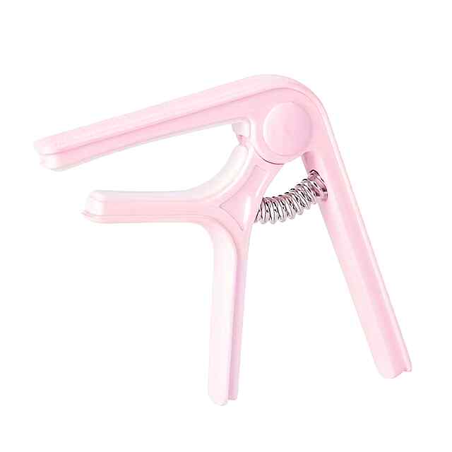 Каподастр для гітари, рожевий, ABS-пластик. Зміна тональності швидко та легко. Компактний, вага 70г. Для акустичної та електричної гітари.