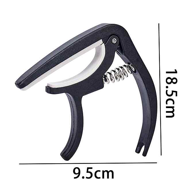 Каподастр для гітари - універсальний, портативний, чорний (9,5*18,5 см) - 1 фото товару