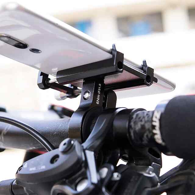 Кріплення телефону ZTTO універсальне темне срібне, чорне або червоне для велосипеда з к-том 70г (Z-81) - 3 фото товару