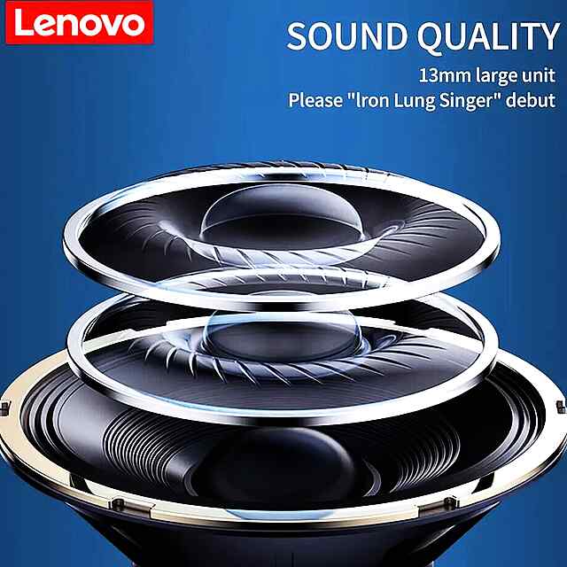 Lenovo Bluetooth Навушники з ANC, до 5 годин роботи, водонепроникні. Білі. - 1 фото товару