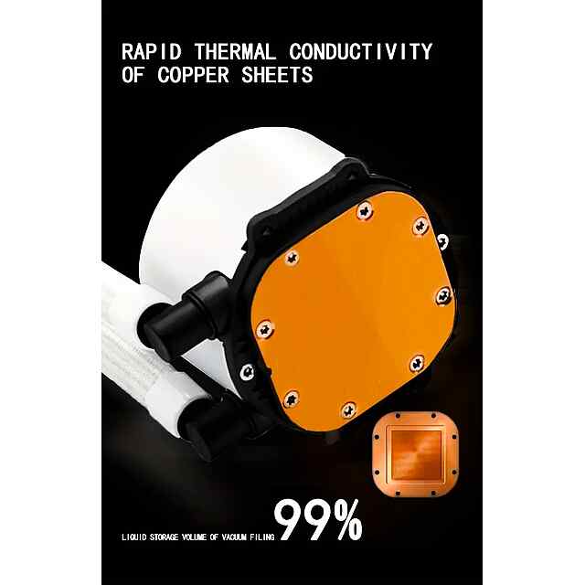 MANMU 240ARGB/RGB - рідинне охолодження AIO RGB PWM Intel AMD до 60 символів - 3 фото товару