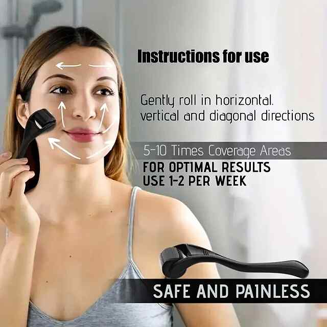 Мезоролер 540 голок: Зменшує зморшки, стимулює відновлення та проникнення косметики. Доставка Україна. - 2 фото товару