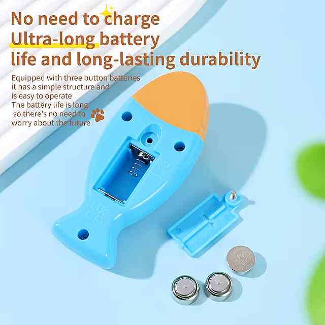 Міні-лазерна іграшка для кішок з батарейками: розваги та здоров'я улюбленця! - 3 фото товару