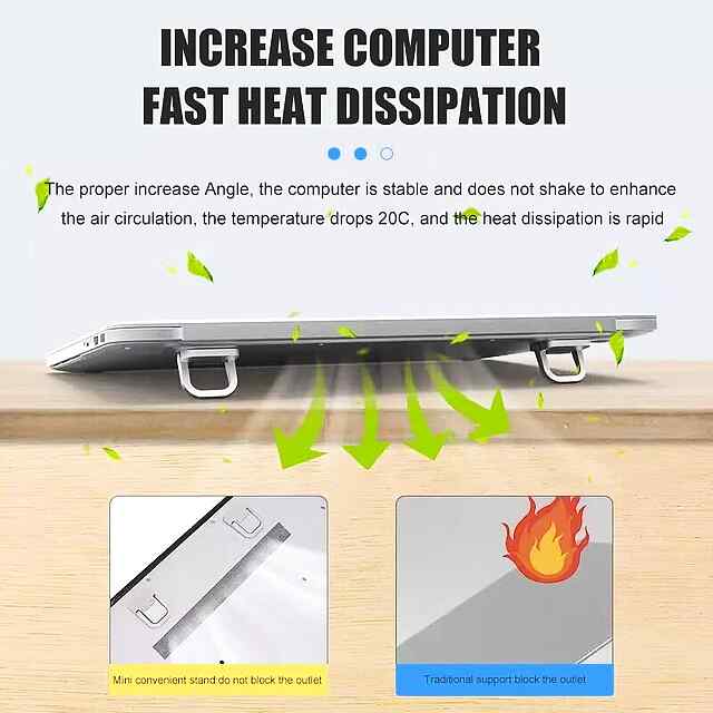 Міні-підставка для ноутбука Macbook 10-18 - портативна та зручна! Україна - 2 фото товару