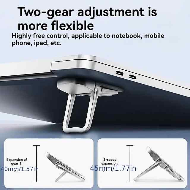 Міні підставка для ноуту - чорна 10-18 дюймів (2 шт) Україна - 1 фото товару