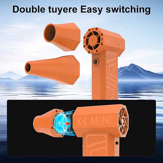 Міні Турбо Вентилятор 90000 об/хв - акумулятор 4000mAh - 3 фото товару