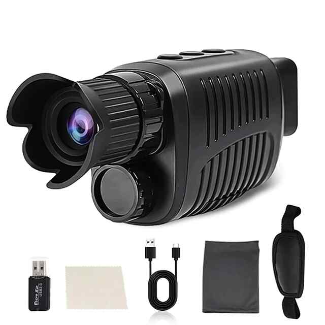 Монокуляр нічного бачення 1080P HD   ІЧ-камера, 5x зум, до 300 м в темряві. Полювання та спостереження.