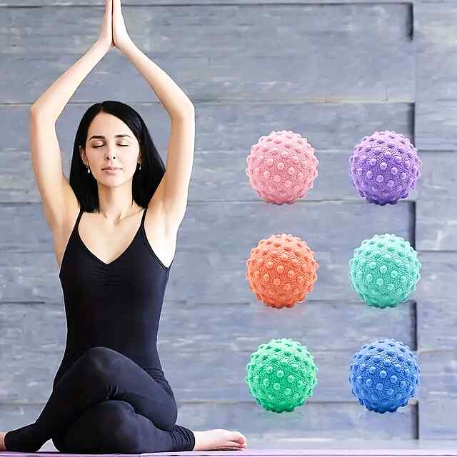 М'яч для масажу фасцій - середньої жорсткості, фіолет. Купити в Україні. - 2 фото товару