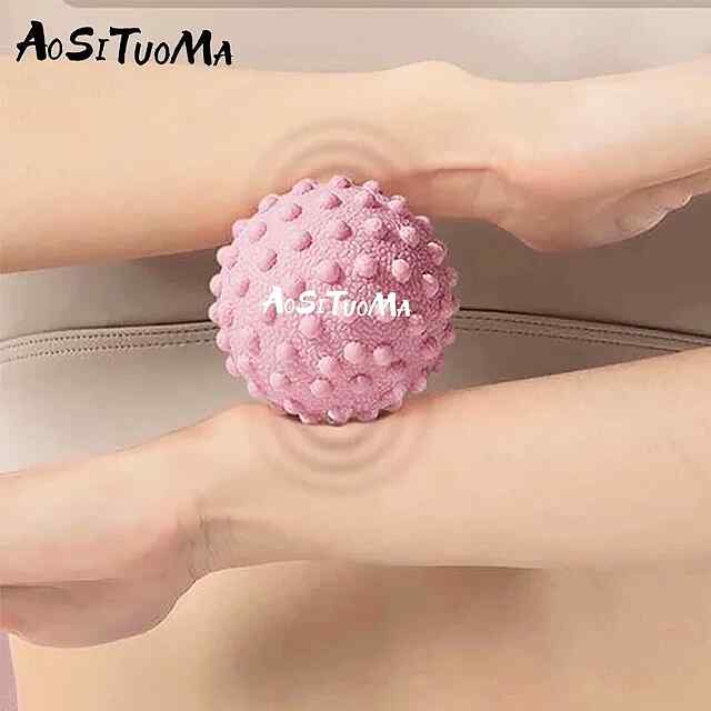 М'яч масажний для міофасціального релізу блакитного кольору середньої твердості (5см) Україна - 1 фото товару