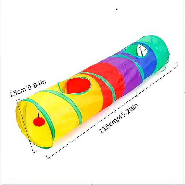 Набір іграшок для котів: тунель паличка м'ячики для забав та розвитку - 3 фото товару