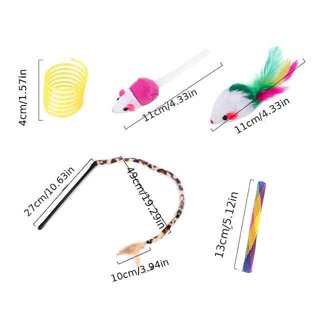 Набір іграшок для котів - тунель паличка м'ячики, розваги та розвиток! 21 предмет. Купити в Україні. - 3 фото товару