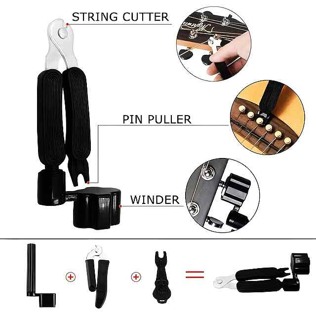 Набір інструментів для гітари   6 нейлонових струн ????, універсальний  професійний. - 1 фото товару