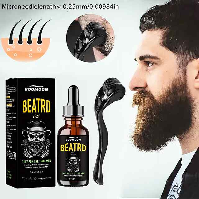 Сандалова олія 30 мл   ролик: догляд та стимуляція росту бороди, ідеальний подарунок для чоловіків!