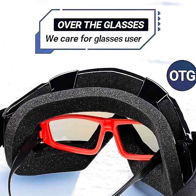 Окуляри гірські регульовані TPU чорні з градієнтом UV 14009 для сноуборду лиж - 2 фото товару