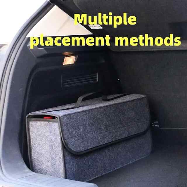 Організатор багажника авто великий фетровий складний універсальний - 1 фото товару