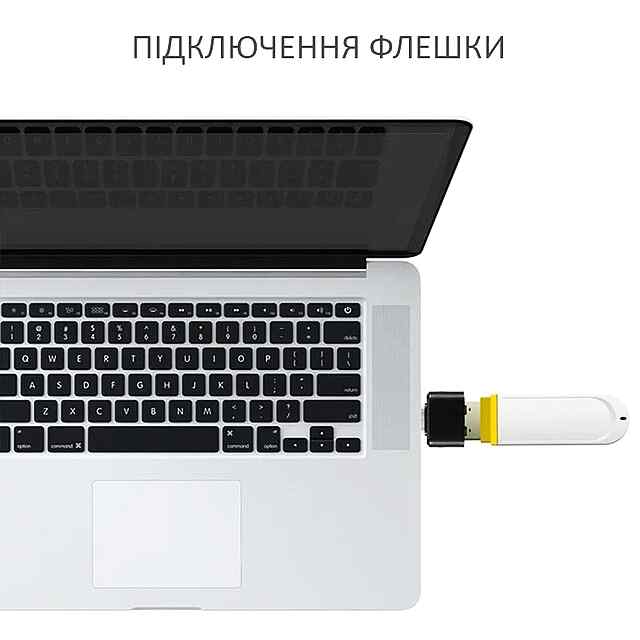 OTG перехідник C-USB2.0 (Білий), швидка передача даних   заряджання - 2 фото товару