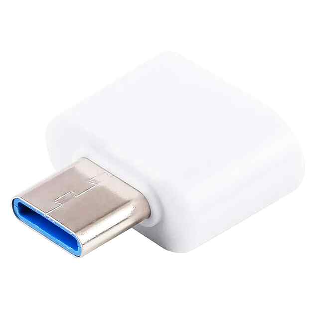 OTG перехідник USB C ➡ USB адаптер (Білий) – швидкий і зручний для передачі даних та заряджання.