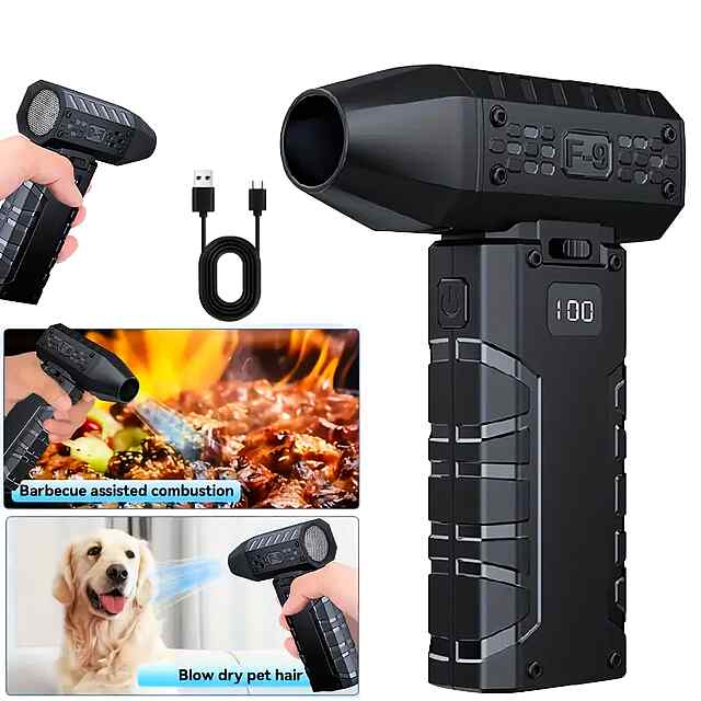 Портативний вентилятор ліхтарик USB Type-C помаранчевий - 2 фото товару