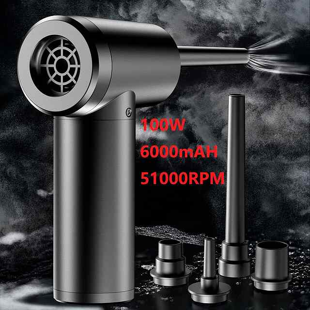 Електричний очищувач повітря 100W, багатофункціональний пилосос з підсвіткою для клавіатури та пристроїв.