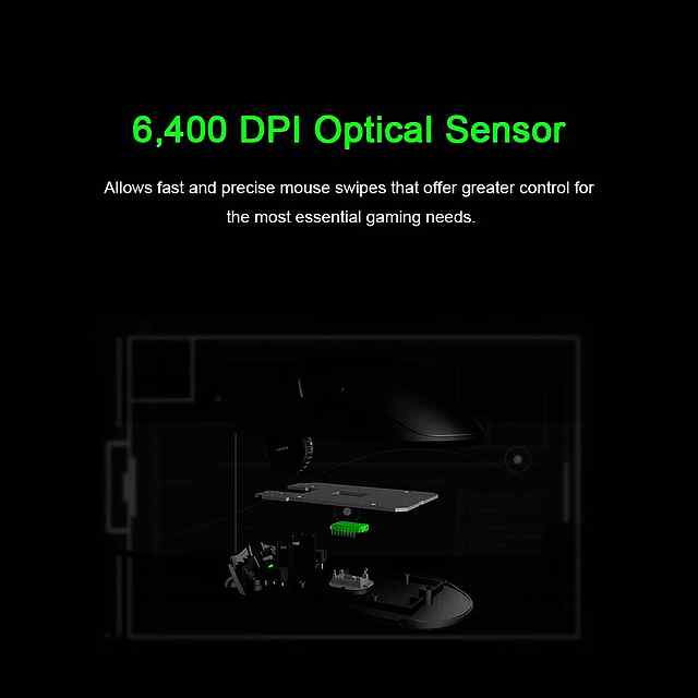 Razer Deathadder Essential ігрова миша 6400DPI 5 кнопок, дротова USB - 3 фото товару