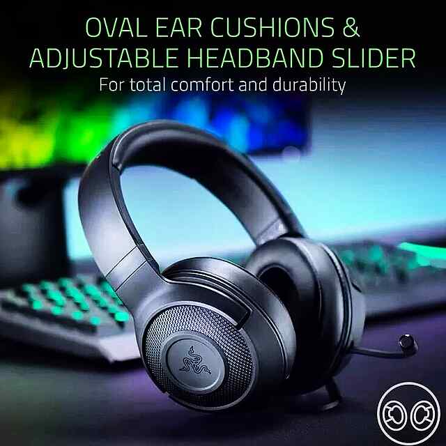 ???? Razer Kraken X: Ігрові навушники з 7.1 та чітким мікрофоном для комфортної гри