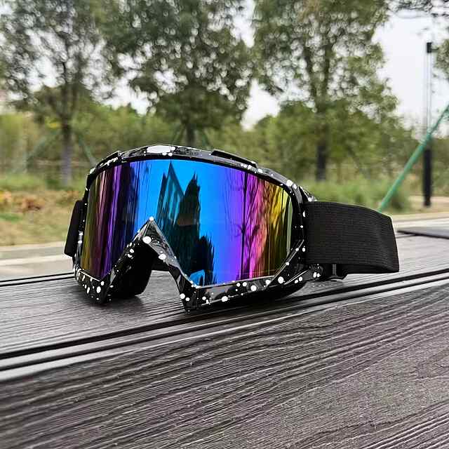 Гірськолижні окуляри з TPU градієнтні лінзи - чорний зоряний візерунок UV захист унісекс.