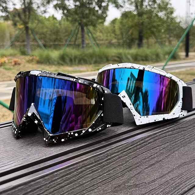 Регульовані гірськолижні окуляри з TPU градієнтними лінзами. Унісекс. Чорний колір. UV захист. Антиблік. - 2 фото товару