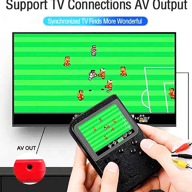 Retro Game Box - 400 ігор Dendy 8bit / портативна консоль, 3 екран, зарядка USB, грай до 6 год. - 2 фото товару