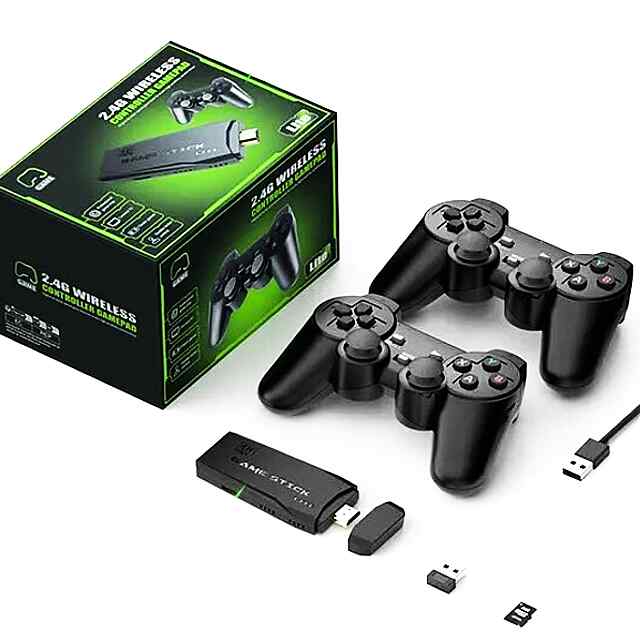 Ігрова приставка Stick M8: понад 20K ретро-ігор Dendy/Sega/PS1 з підтримкою HDMI та бездротовими джойстиками.