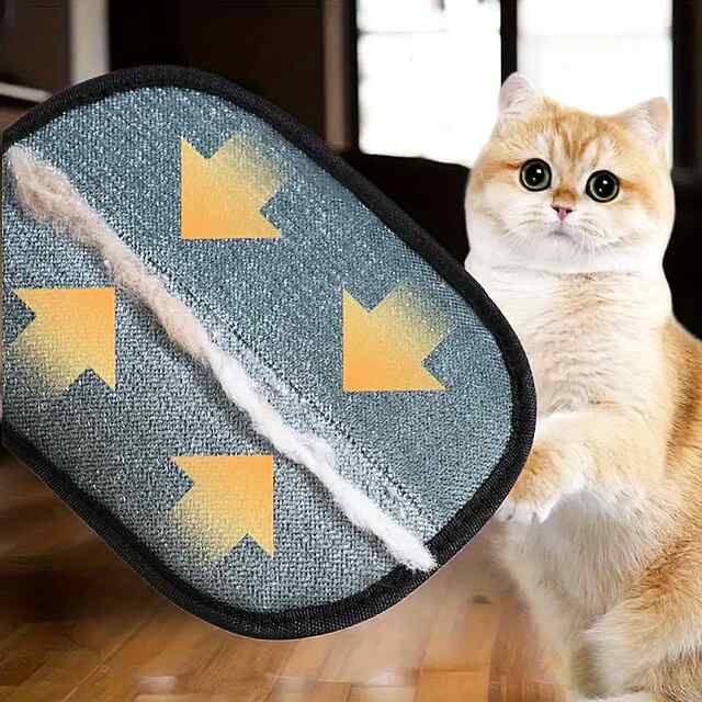 Рукавичка Для Прибирання Шерсті Тварин зі Статикою Двосторонньою Щіткою XL - 3 фото товару