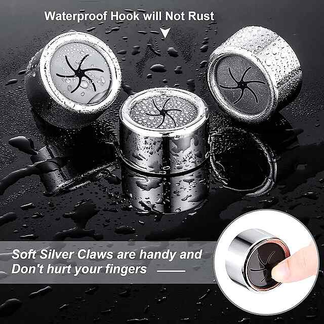 Самоклеючі гачки для рушників 3 шт - без свердління 4,2x2,2см білі - 1 фото товару