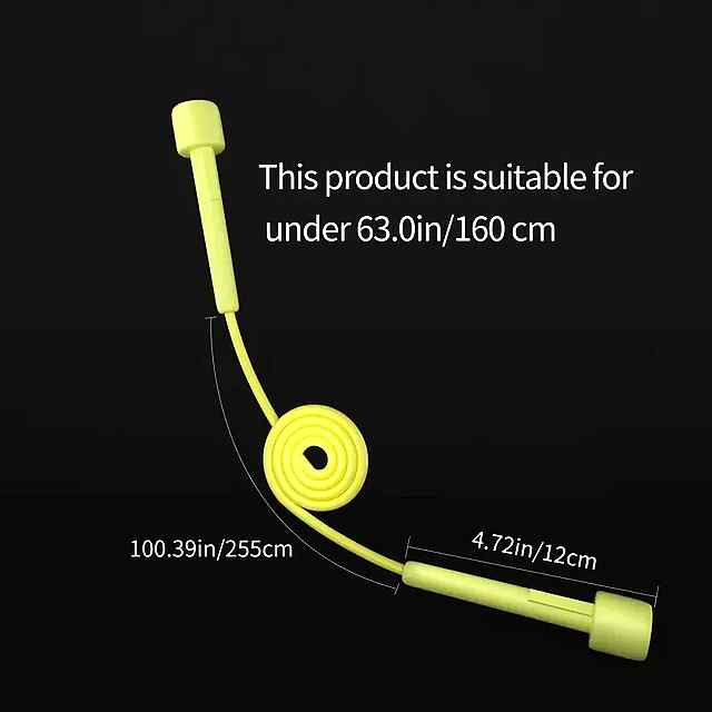 Скакалка для стрибків рожева, регульована довжина, міцна мотузка. Вправи та фітнес, від 14 років. - 1 фото товару