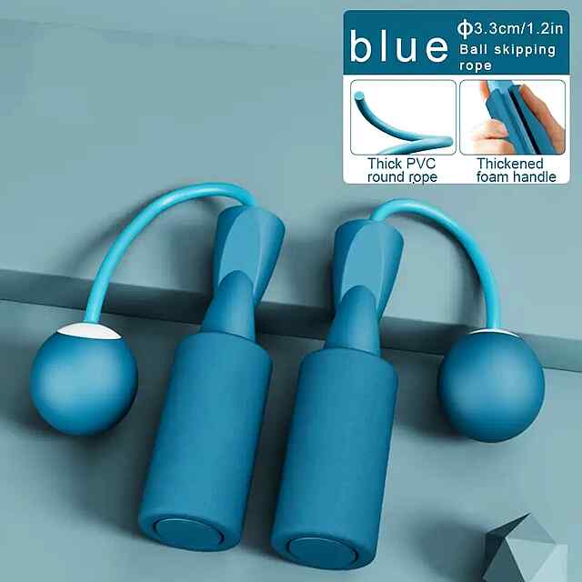 Скакалка спорт PRO с підшипниками, мотузка ПВХ/сталь, зручні EVA-ручки - 2 фото товару