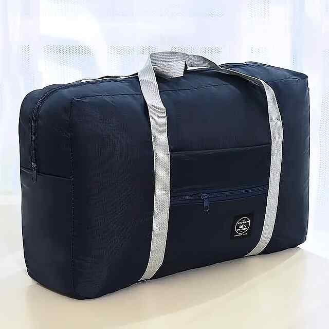 Складана Дорожня Сумка для Спорт/Подорожі, Зносостійкий Поліестер, Багато Відділень. Червоний, Чорний, Рожевий, Синій, Зелений. 31×14×46 см. - 1 фото товару