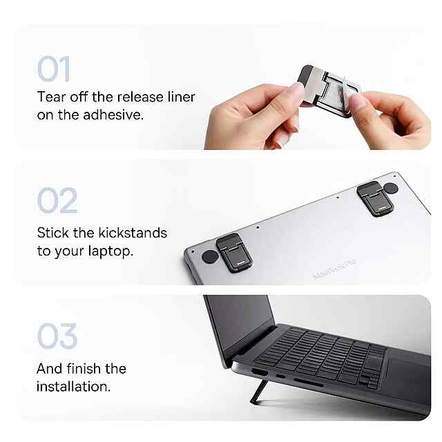 Складана підставка для ноута з регулюванням висоти, охолодження, компактний дизайн. Україна. - 1 фото товару