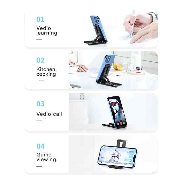 Складана підставка Essager для телефону та планшета - універсальна портативна підставка - 3 фото товару