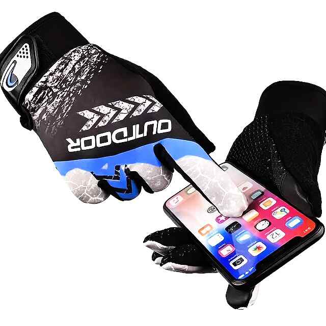 Спортивні еластичні рукавички унісекс для вело, фітнесу, мотоспорту та активного відпочинку. Сенсорні пальці. Купити в Україні. - 3 фото товару