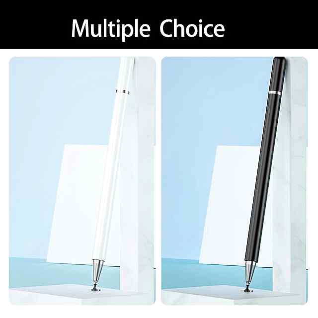 Стілус 2в1 чорний з гумкою та магнітом для iPad iPhone Android планшетів - 2 фото товару