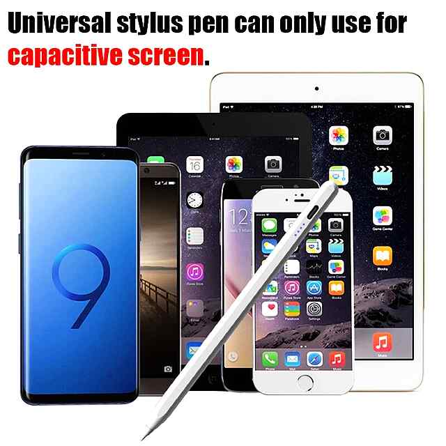 Стілус універсальний Android IOS Windows металевий серт.RoHS малювання-лист - 1 фото товару