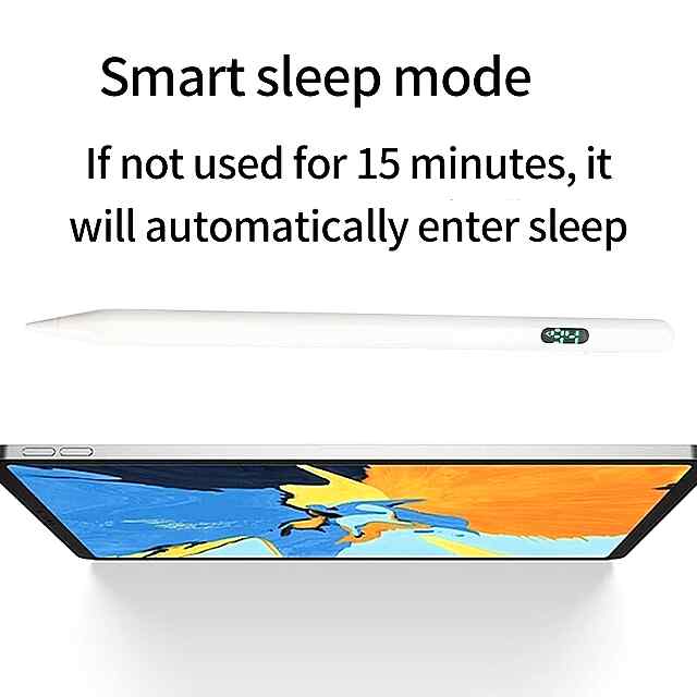 Стилус для iPad з функцією відхилення долоні, чутливий до нахилу, цифровий дисплей живлення, сумісний з iPad (після 2018) - 2 фото товару