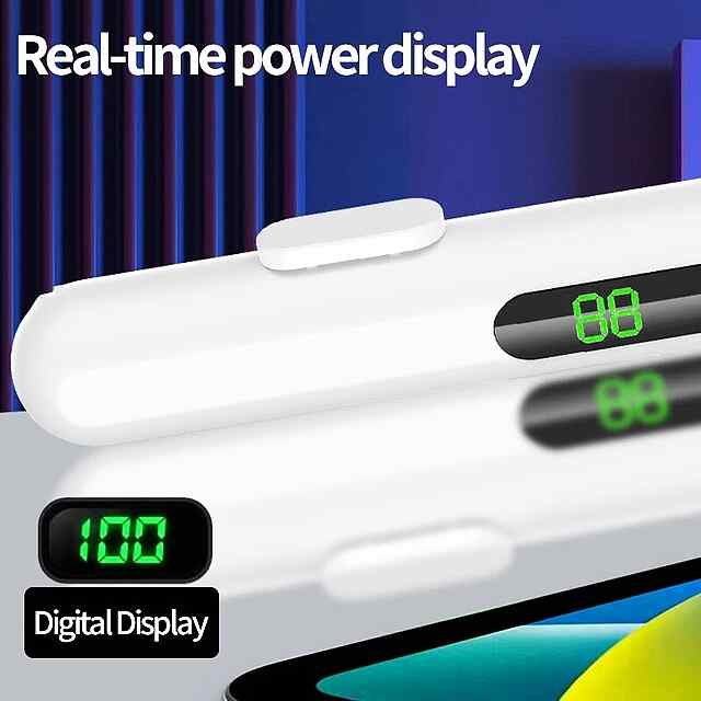 Стилус для iPad з функцією відхилення долоні, чутливий до нахилу, цифровий дисплей живлення, сумісний з iPad (після 2018) - 3 фото товару